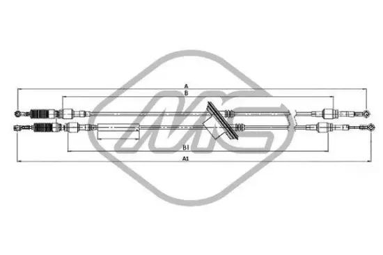 Seilzug, Schaltgetriebe Metalcaucho 81161 Bild Seilzug, Schaltgetriebe Metalcaucho 81161