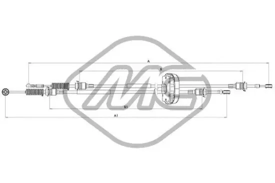 Seilzug, Schaltgetriebe Metalcaucho 82954 Bild Seilzug, Schaltgetriebe Metalcaucho 82954