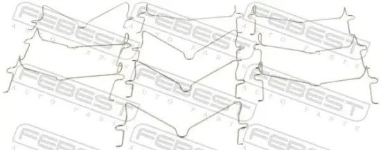 Feder, Scheibenbremsbelag FEBEST 0103-003-PCS10 Bild Feder, Scheibenbremsbelag FEBEST 0103-003-PCS10