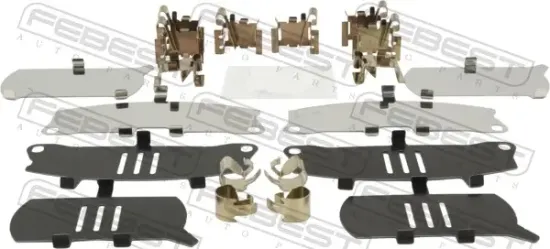 Zubehörsatz, Bremsbelag Vorderachse FEBEST 0103-AXVA70F Bild Zubehörsatz, Bremsbelag Vorderachse FEBEST 0103-AXVA70F