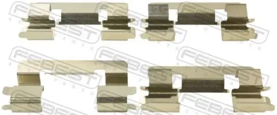Zubehörsatz, Scheibenbremsbelag Vorderachse FEBEST 0103-CDE120F Bild Zubehörsatz, Scheibenbremsbelag Vorderachse FEBEST 0103-CDE120F