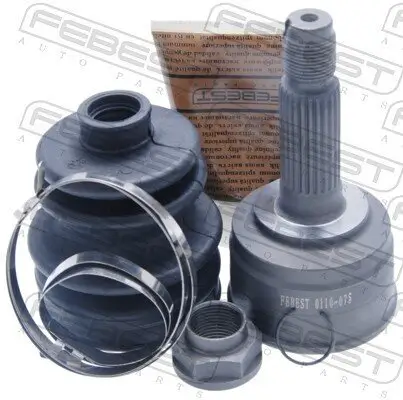 Gelenksatz, Antriebswelle radseitig Vorderachse FEBEST 0110-075 Bild Gelenksatz, Antriebswelle radseitig Vorderachse FEBEST 0110-075