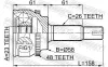 Gelenksatz, Antriebswelle FEBEST 0110-ZZE120A48 Bild Gelenksatz, Antriebswelle FEBEST 0110-ZZE120A48