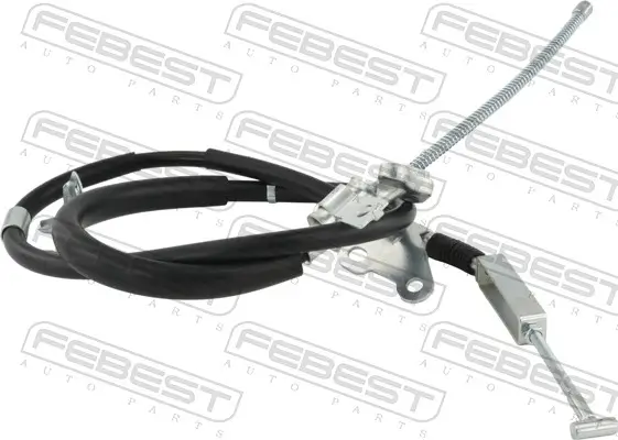 Seilzug, Feststellbremse hinten rechts FEBEST 01100-GUN120RH
