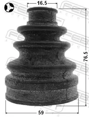 Faltenbalg, Antriebswelle getriebeseitig FEBEST 0115-ACA33RT Bild Faltenbalg, Antriebswelle getriebeseitig FEBEST 0115-ACA33RT