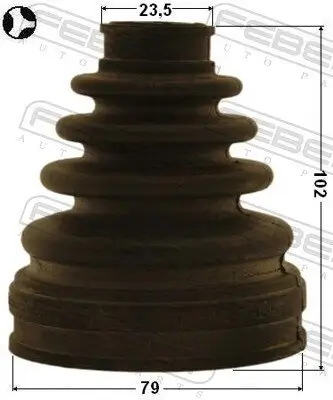 Faltenbalg, Antriebswelle getriebeseitig FEBEST 0115-AZT255LT Bild Faltenbalg, Antriebswelle getriebeseitig FEBEST 0115-AZT255LT