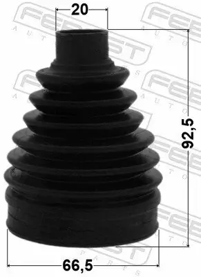 Faltenbalg, Antriebswelle radseitig FEBEST 0117P-ACA33R Bild Faltenbalg, Antriebswelle radseitig FEBEST 0117P-ACA33R