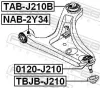Trag-/Führungsgelenk Vorderachse unten FEBEST 0120-J210 Bild Trag-/Führungsgelenk Vorderachse unten FEBEST 0120-J210