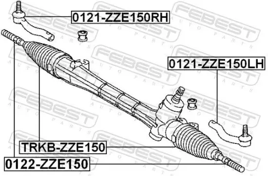 Spurstangenkopf FEBEST 0121-ZZE150RH Bild Spurstangenkopf FEBEST 0121-ZZE150RH