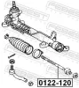 Axialgelenk, Spurstange FEBEST 0122-120 Bild Axialgelenk, Spurstange FEBEST 0122-120