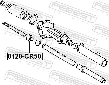 Axialgelenk, Spurstange FEBEST 0122-CR50 Bild Axialgelenk, Spurstange FEBEST 0122-CR50