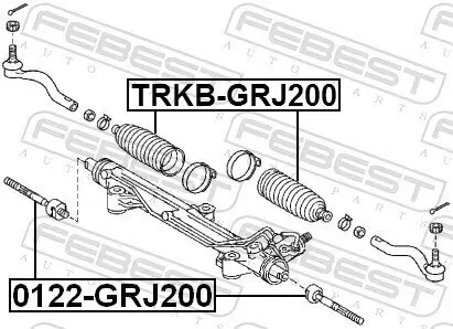 Axialgelenk, Spurstange Vorderachse FEBEST 0122-GRJ200 Bild Axialgelenk, Spurstange Vorderachse FEBEST 0122-GRJ200