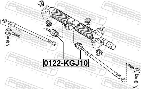Axialgelenk, Spurstange Vorderachse FEBEST 0122-KGJ10 Bild Axialgelenk, Spurstange Vorderachse FEBEST 0122-KGJ10