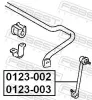 Stange/Strebe, Stabilisator Vorderachse links FEBEST 0123-003 Bild Stange/Strebe, Stabilisator Vorderachse links FEBEST 0123-003