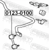 Stange/Strebe, Stabilisator Vorderachse FEBEST 0123-0100 Bild Stange/Strebe, Stabilisator Vorderachse FEBEST 0123-0100