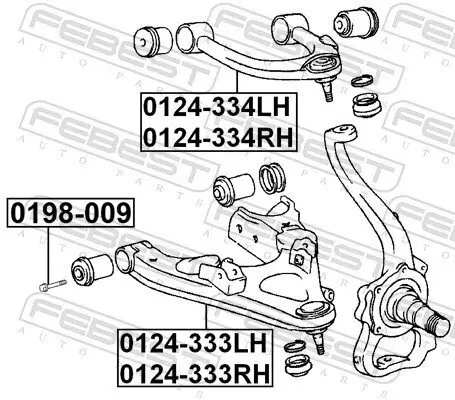 Lenker, Radaufhängung FEBEST 0124-333RH Bild Lenker, Radaufhängung FEBEST 0124-333RH