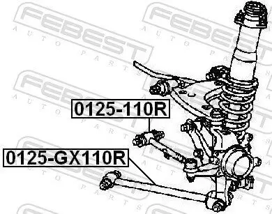 Lenker, Radaufhängung innen Hinterachse FEBEST 0125-110R Bild Lenker, Radaufhängung innen Hinterachse FEBEST 0125-110R