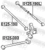 Lenker, Radaufhängung Hinterachse hinten FEBEST 0125-190L Bild Lenker, Radaufhängung Hinterachse hinten FEBEST 0125-190L