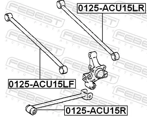 Lenker, Radaufhängung Hinterachse vorne FEBEST 0125-ACU15LF Bild Lenker, Radaufhängung Hinterachse vorne FEBEST 0125-ACU15LF