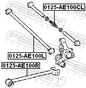 Lenker, Radaufhängung Hinterachse unten FEBEST 0125-AE100R Bild Lenker, Radaufhängung Hinterachse unten FEBEST 0125-AE100R