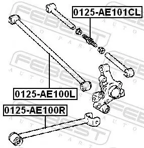 Lenker, Radaufhängung FEBEST 0125-AE101CL Bild Lenker, Radaufhängung FEBEST 0125-AE101CL