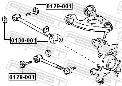 Sturzkorrekturschraube FEBEST 0129-001 Bild Sturzkorrekturschraube FEBEST 0129-001