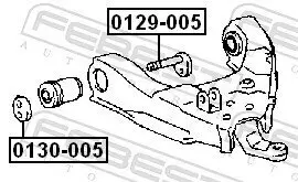 Sturzkorrekturschraube FEBEST 0129-005 Bild Sturzkorrekturschraube FEBEST 0129-005