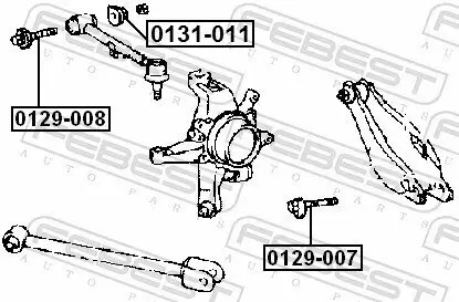 Sturzkorrekturschraube FEBEST 0129-007 Bild Sturzkorrekturschraube FEBEST 0129-007