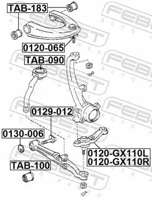Sturzkorrekturschraube FEBEST 0129-012 Bild Sturzkorrekturschraube FEBEST 0129-012