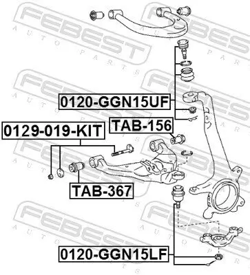 Sturzkorrekturschraubensatz FEBEST 0129-019-KIT Bild Sturzkorrekturschraubensatz FEBEST 0129-019-KIT