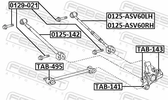 Sturzkorrekturschraube FEBEST 0129-021 Bild Sturzkorrekturschraube FEBEST 0129-021