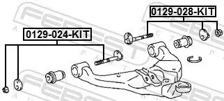 Sturzkorrekturschraubensatz FEBEST 0129-024-KIT Bild Sturzkorrekturschraubensatz FEBEST 0129-024-KIT