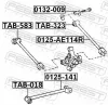 Nachlaufschale, Achskörper FEBEST 0132-009 Bild Nachlaufschale, Achskörper FEBEST 0132-009