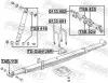 Befestigungssatz, Blattfeder FEBEST 0133-002 Bild Befestigungssatz, Blattfeder FEBEST 0133-002