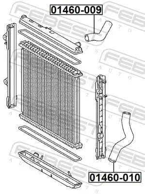 Kühlmittelrohrleitung vom Motor zur Rücklaufleitung FEBEST 01460-009 Bild Kühlmittelrohrleitung vom Motor zur Rücklaufleitung FEBEST 01460-009