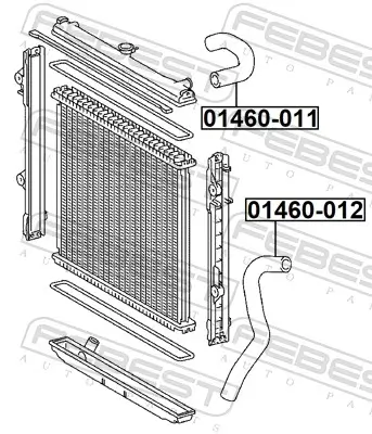 Kühlmittelrohrleitung FEBEST 01460-011 Bild Kühlmittelrohrleitung FEBEST 01460-011