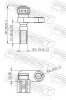 Sensor, Raddrehzahl Hinterachse links FEBEST 01606-001 Bild Sensor, Raddrehzahl Hinterachse links FEBEST 01606-001