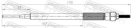 Glühkerze 11 V FEBEST 01642-001 Bild Glühkerze 11 V FEBEST 01642-001
