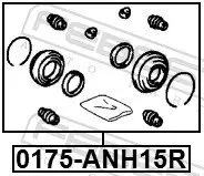 Reparatursatz, Bremssattel Hinterachse FEBEST 0175-ANH15R Bild Reparatursatz, Bremssattel Hinterachse FEBEST 0175-ANH15R