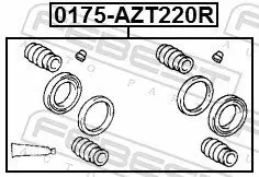 Reparatursatz, Bremssattel Hinterachse FEBEST 0175-AZT220R Bild Reparatursatz, Bremssattel Hinterachse FEBEST 0175-AZT220R
