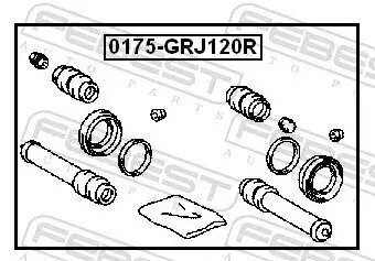 Reparatursatz, Bremssattel FEBEST 0175-GRJ120R Bild Reparatursatz, Bremssattel FEBEST 0175-GRJ120R