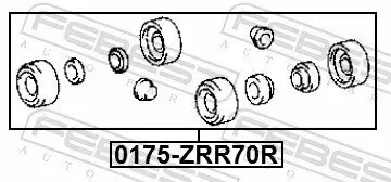 Reparatursatz, Radbremszylinder Hinterachse FEBEST 0175-ZRR70R Bild Reparatursatz, Radbremszylinder Hinterachse FEBEST 0175-ZRR70R