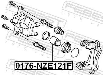 Kolben, Bremssattel FEBEST 0176-NZE121F Bild Kolben, Bremssattel FEBEST 0176-NZE121F