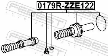 Reparatursatz, Hauptbremszylinder FEBEST 0179R-ZZE122 Bild Reparatursatz, Hauptbremszylinder FEBEST 0179R-ZZE122