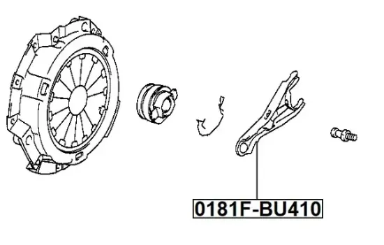 Ausrückgabel, Kupplung FEBEST 0181F-BU410 Bild Ausrückgabel, Kupplung FEBEST 0181F-BU410