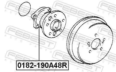 Radnabe FEBEST 0182-190A48R Bild Radnabe FEBEST 0182-190A48R