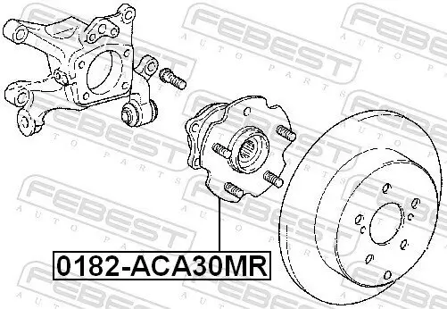 Radnabe Hinterachse FEBEST 0182-ACA30MR Bild Radnabe Hinterachse FEBEST 0182-ACA30MR