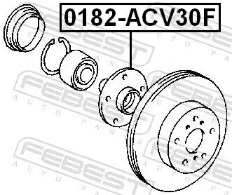 Radnabe Vorderachse FEBEST 0182-ACV30F Bild Radnabe Vorderachse FEBEST 0182-ACV30F