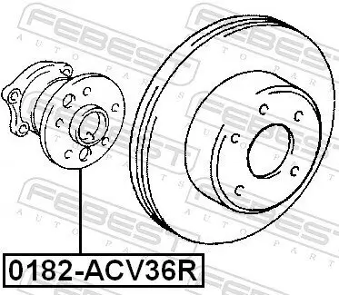 Radnabe FEBEST 0182-ACV36R Bild Radnabe FEBEST 0182-ACV36R