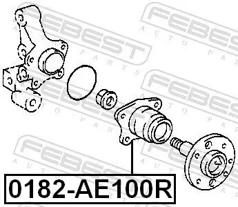 Radnabe FEBEST 0182-AE100R Bild Radnabe FEBEST 0182-AE100R